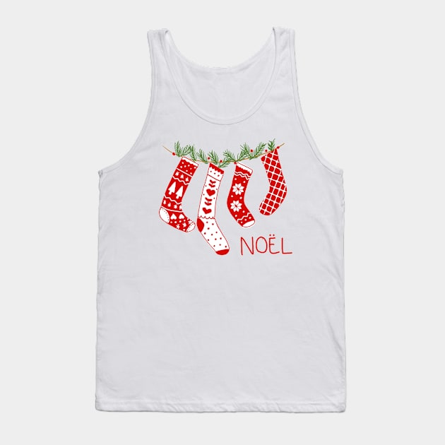 Christmas Stockings Tank Top by KathrinLegg